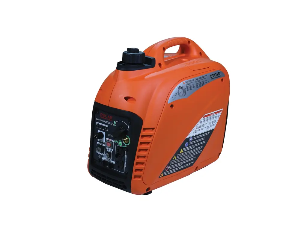 2026 Ducar Generators 2000W Inverter generator, 3HP, dual fuel (LPG / gasoline)