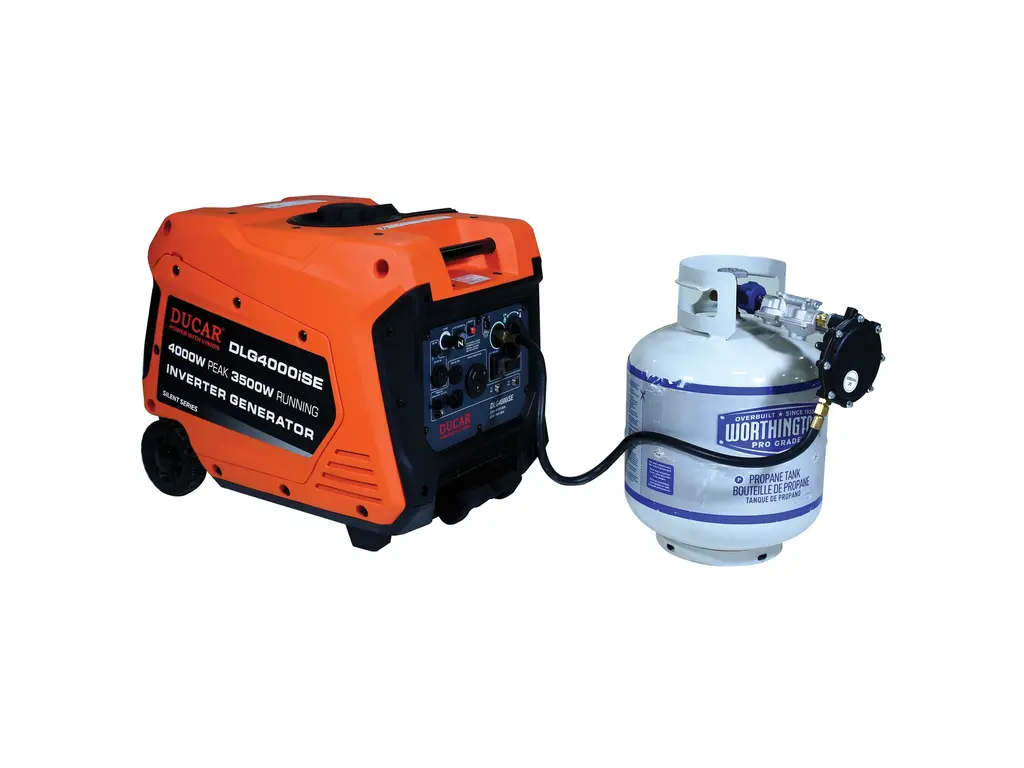 Ducar Génératrices Génératrice à onduleur 4000W, 7,5 CV, bicarburant (propane / essence) 2026