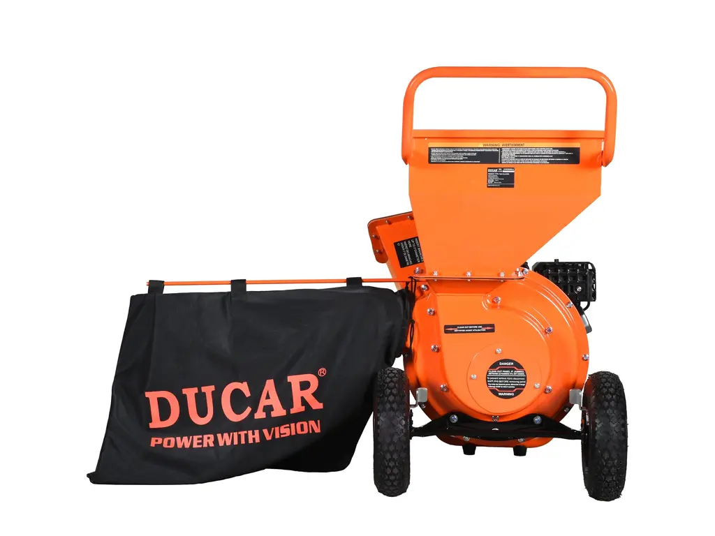 Ducar Déchiqueteuse à branches 7 CV, moteur 212 cc, démarreur à rappel 2026