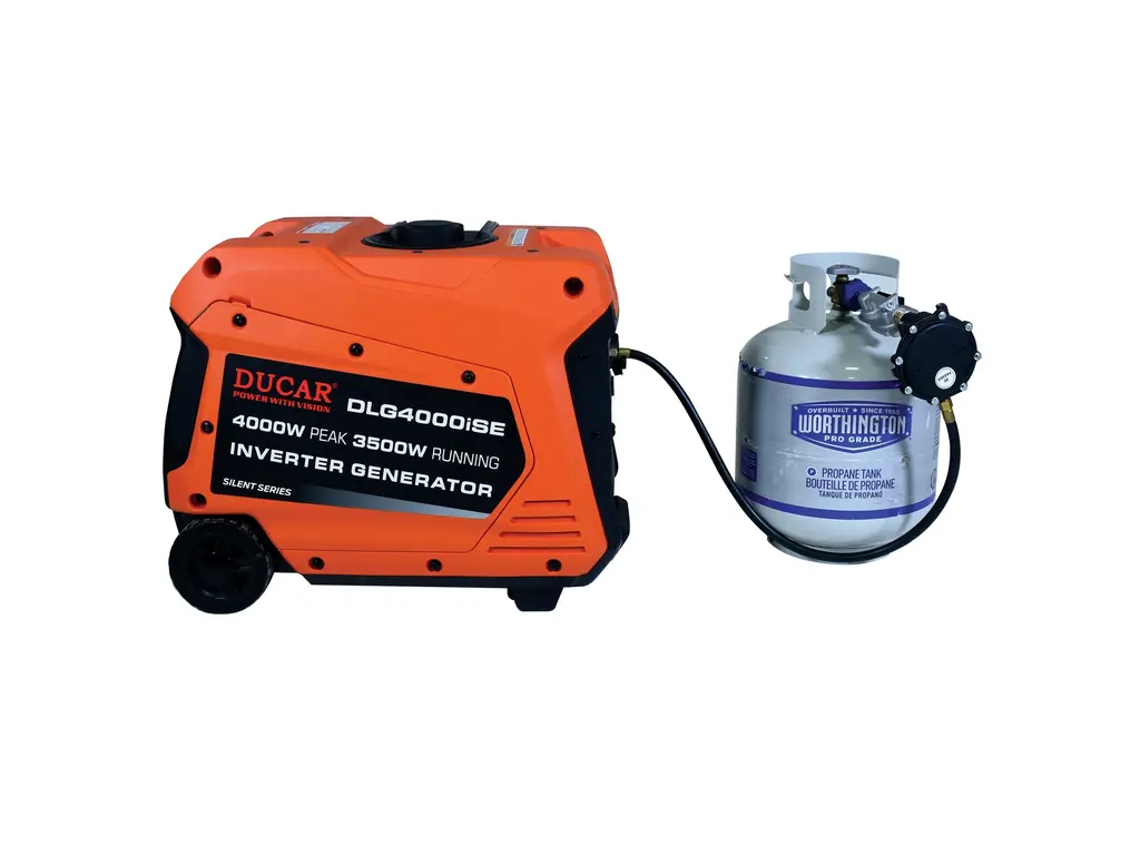 Ducar Génératrices Génératrice à onduleur 4000W, 7,5 CV, bicarburant (propane / essence) 2026