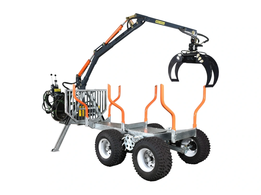 2026 Ducar Timber trailer with crane, 9 HP, 270 cc engine, for ATV Timber trailer with crane, 9 HP, 270 cc engine, for ATV alt