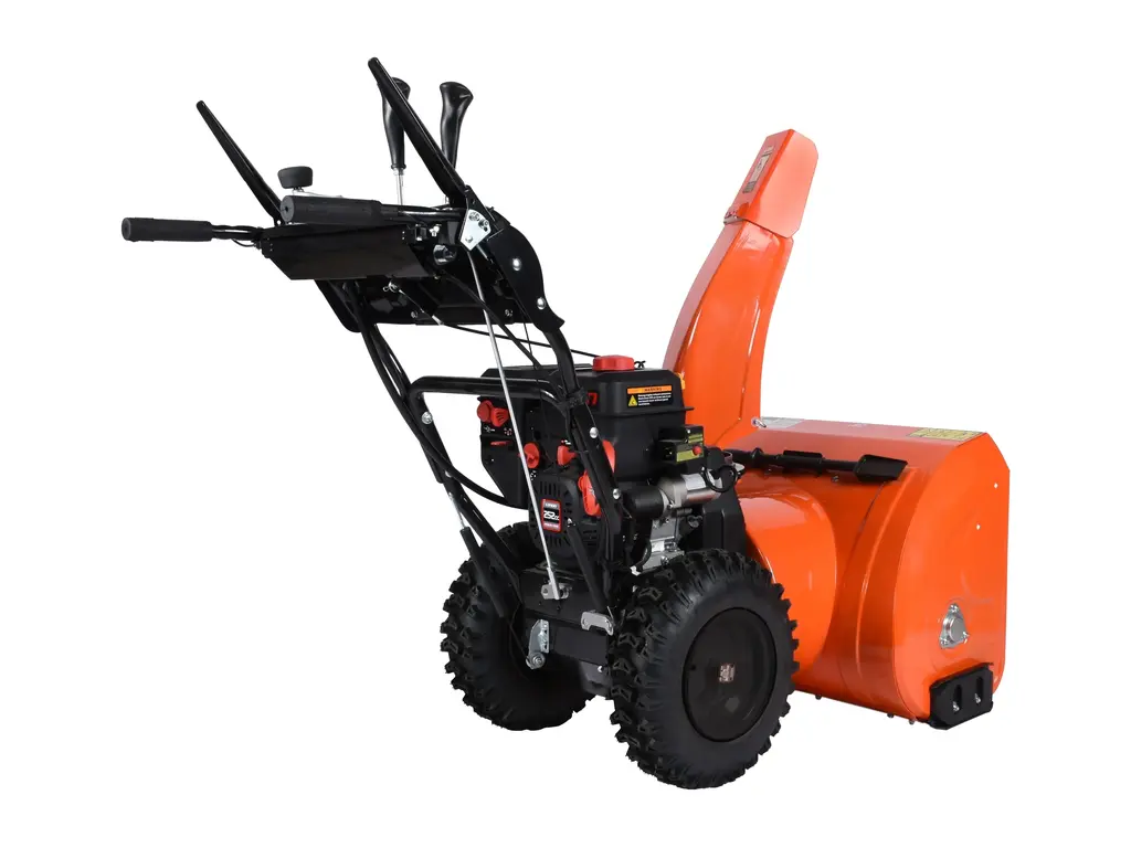 2026 Ducar 28″ Snow Blower, 252 cc, electric and recoil start, heated handles, LED light
