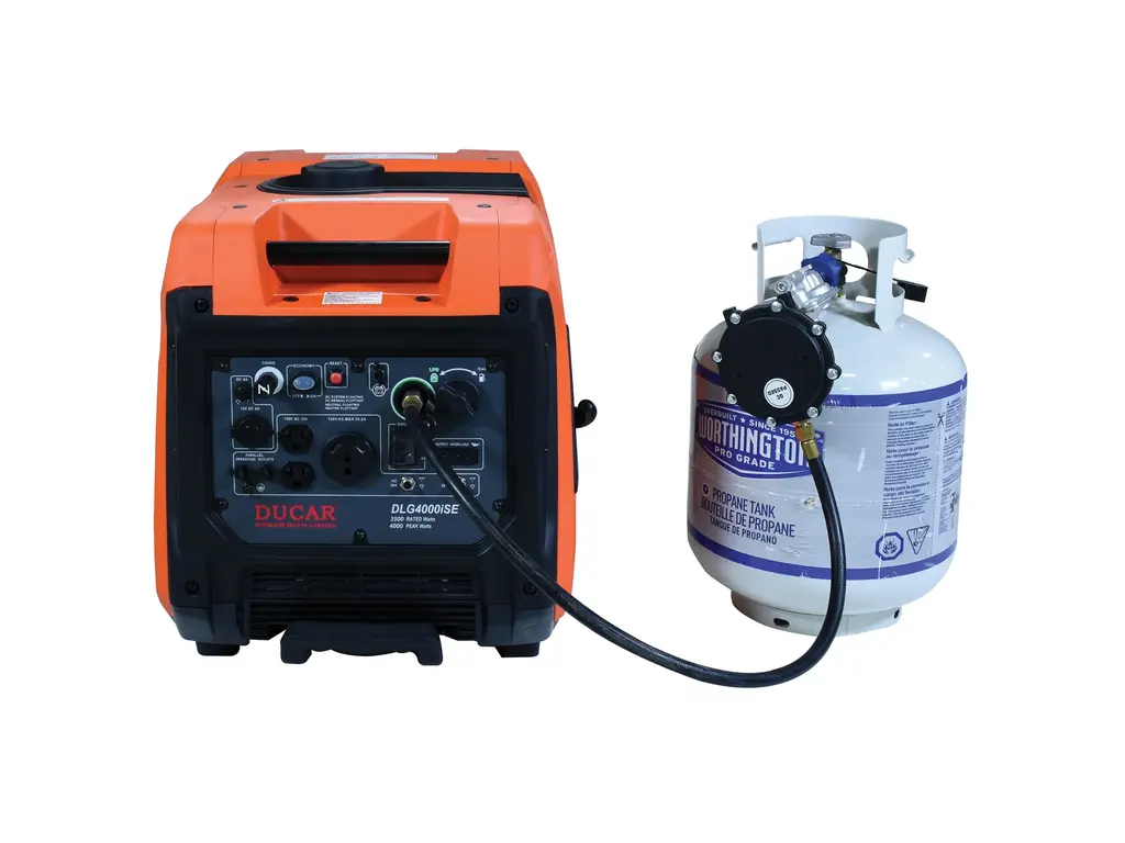 2026 Ducar Generators 4000W Inverter generator, 7.5 HP, dual fuel (LPG / gasoline)