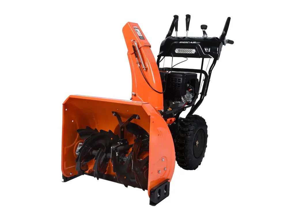 Ducar Souffleuse à neige 24″, 212 cm³, démarrage électrique et à rappel, poignées chauffantes, phare DEL 2026