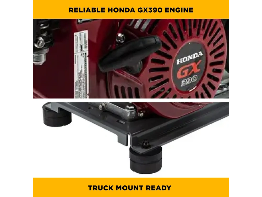 2026 BePower B4213HTBGS 4,200 PSI 4.2 GPM Truck Mount Cold Water Gas Pressure Washer - B4213HTBGS alt