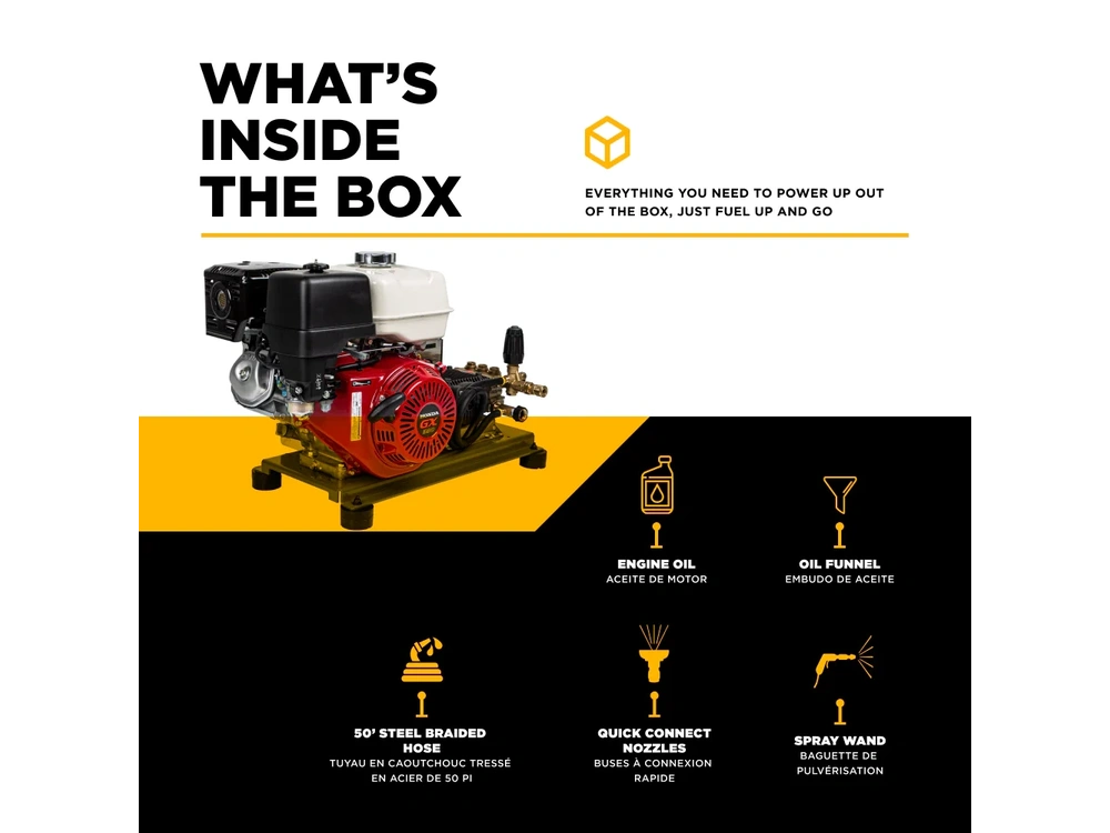 2026 BePower B3213HTBAS 3,200 PSI 5.2 GPM Truck Mount Cold Water Gas Pressure Washer - B3213HTBAS alt