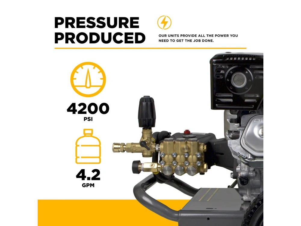 2026 BePower B4213HAS 4,200 PSI 4.2 GPM Cold Water Gas Pressure Washer - B4213HAS alt