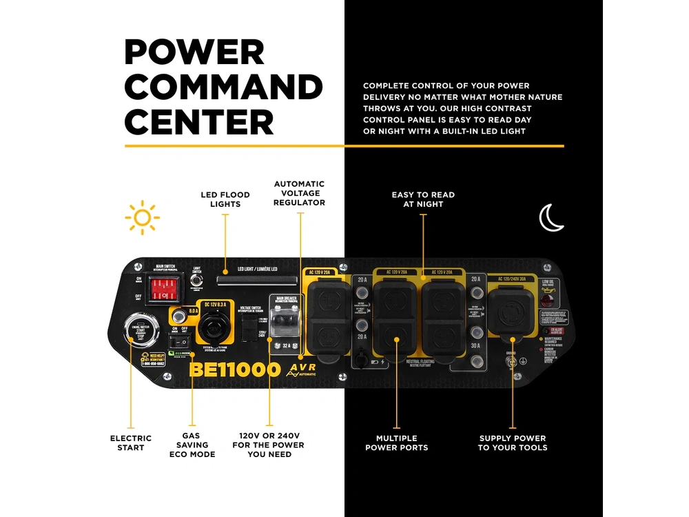 2026 BePower BE11000 11,000 Watt Generator - BE11000 alt