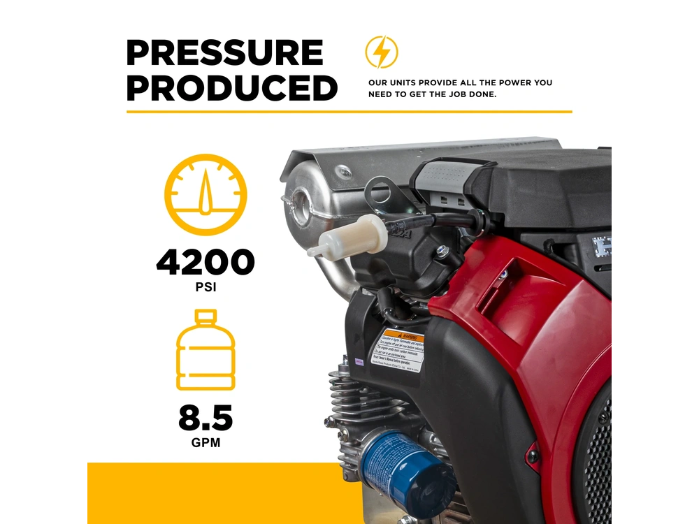 2026 BePower B4224HETBAS 4,200 PSI 8.5 GPM Cold Water Gas Pressure Washer - B4224HETBAS alt