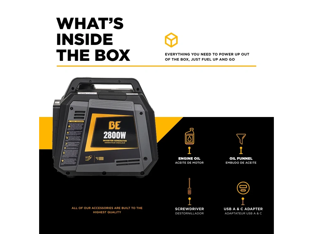 2026 BePower BE2800I 2,800 Watt Digital Inverter Generator - BE2800I alt