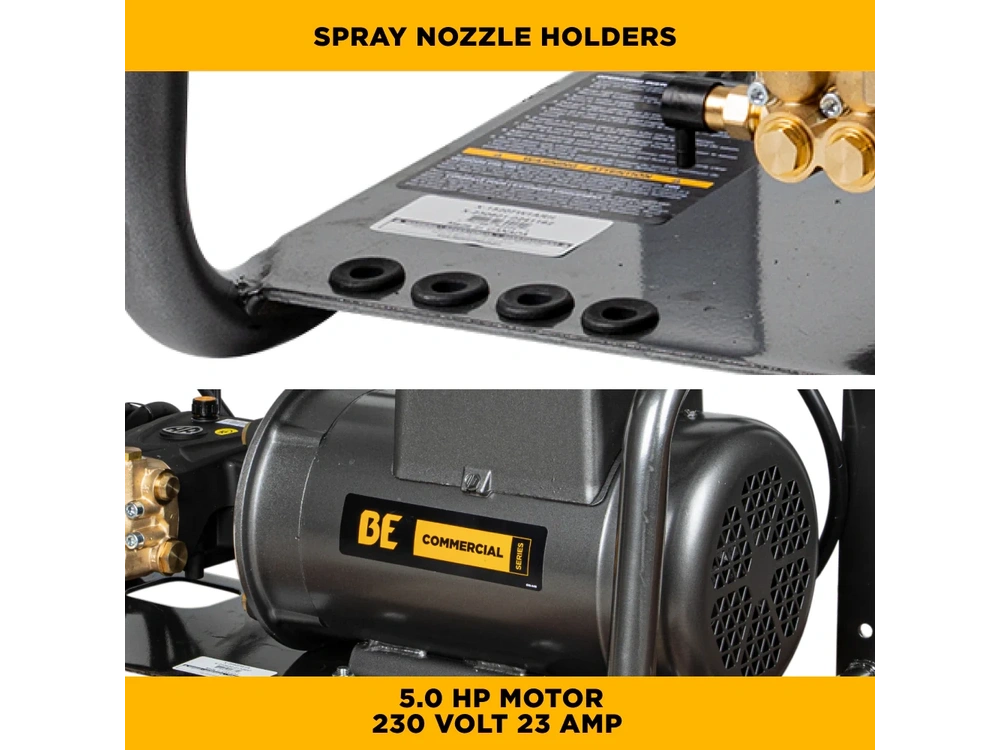 2026 BePower X-2050FW1A 2,000 PSI 4.0 GPM 5.0 HP Electric Pressure Washer with Baldor Motor and CP Triplex Pump - X-2050FW1A alt