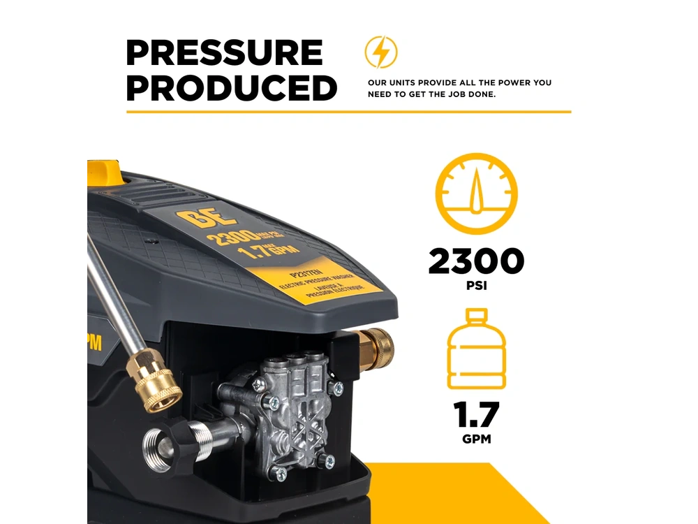 2026 BePower P2317EN 2,300 PSI 1.7 GPM Electric Pressure Washer with AR Axial Pump - P2317EN alt