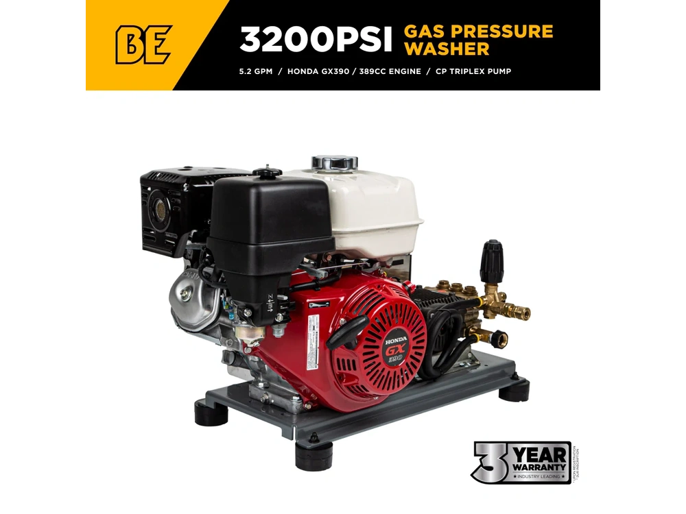 2026 BePower B3213HTBAS 3,200 PSI 5.2 GPM Truck Mount Cold Water Gas Pressure Washer - B3213HTBAS alt