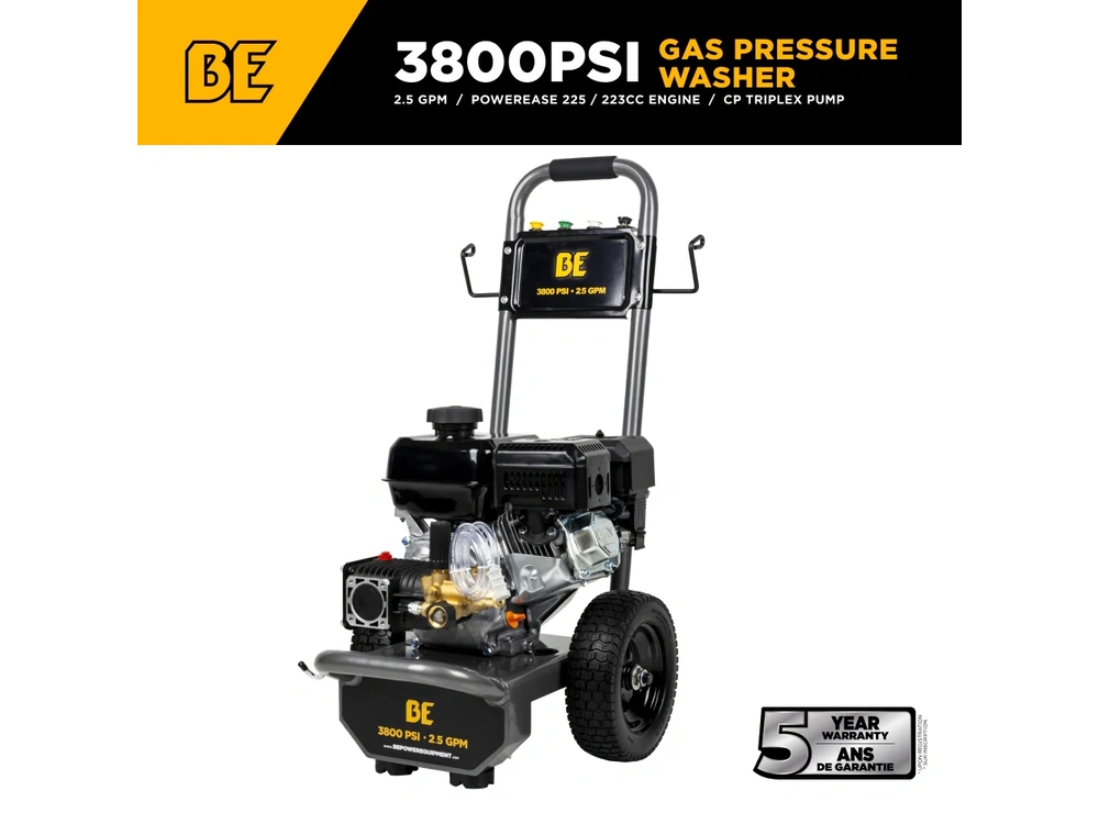 2026 BePower B3875PA 3,800 PSI 2.5 GPM Cold Water Gas Pressure Washer - B3875PA alt