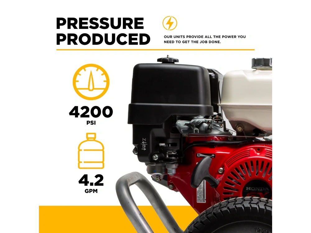 2026 BePower B4213HABAS 4,200 PSI 4.2 GPM Cold Water Gas Pressure Washer - B4213HABAS alt