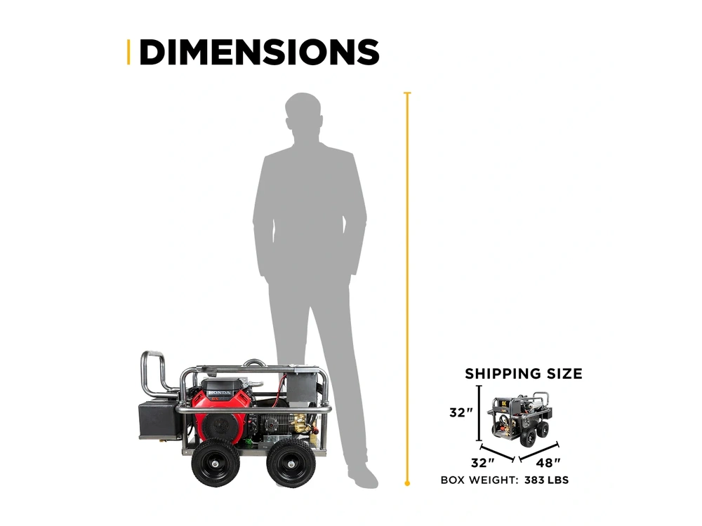 2026 BePower B5024HEBAS 5,500 PSI 5.0 GPM Cold Water Gas Pressure Washer - B5024HEBAS alt