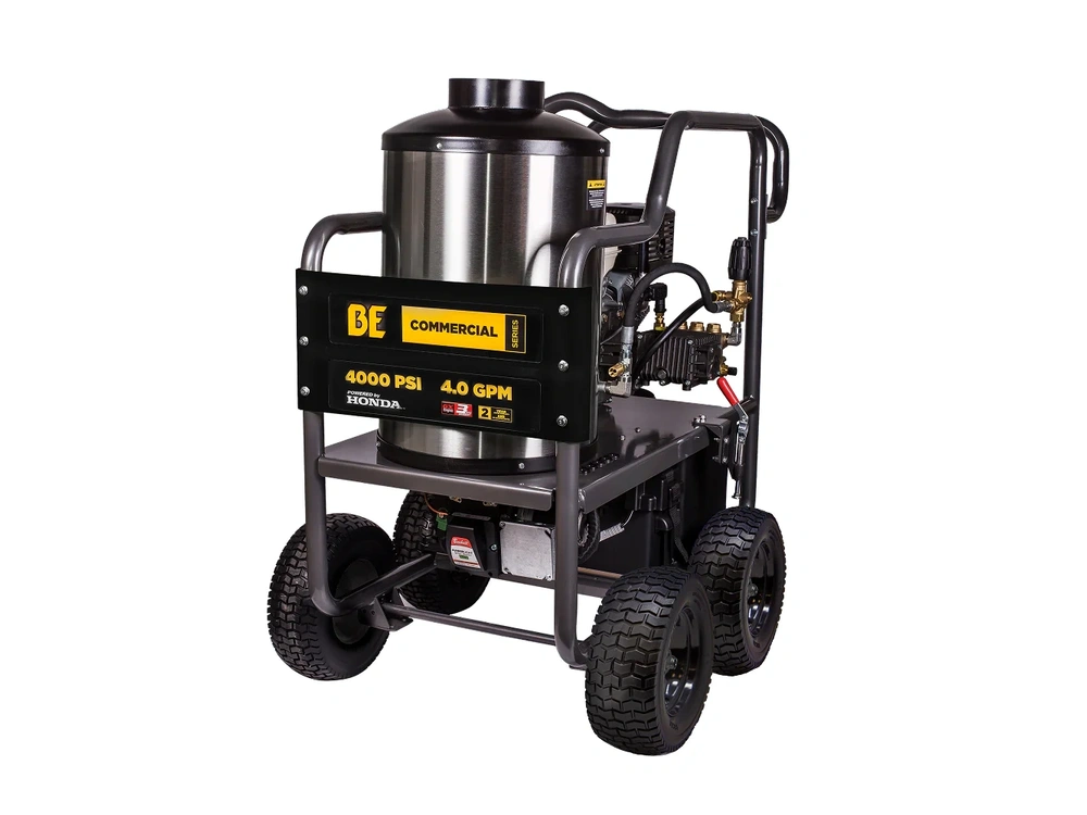 2026 BePower HW4013HG 4,000 PSI - 4.2 GPM Hot Water Pressure Washer with Honda GX390 Engine and General Triplex Pump - HW4013HG alt