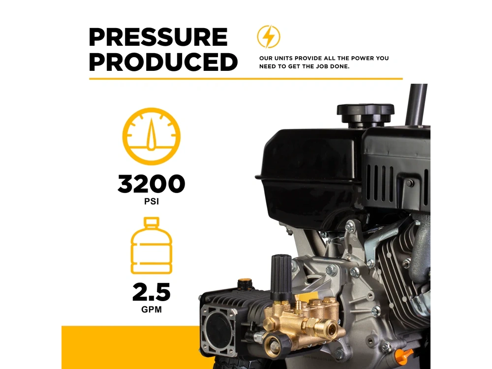 2026 BePower B327PX 3,200 PSI 2.5 GPM Cold Water Gas Pressure Washer - B327PX alt