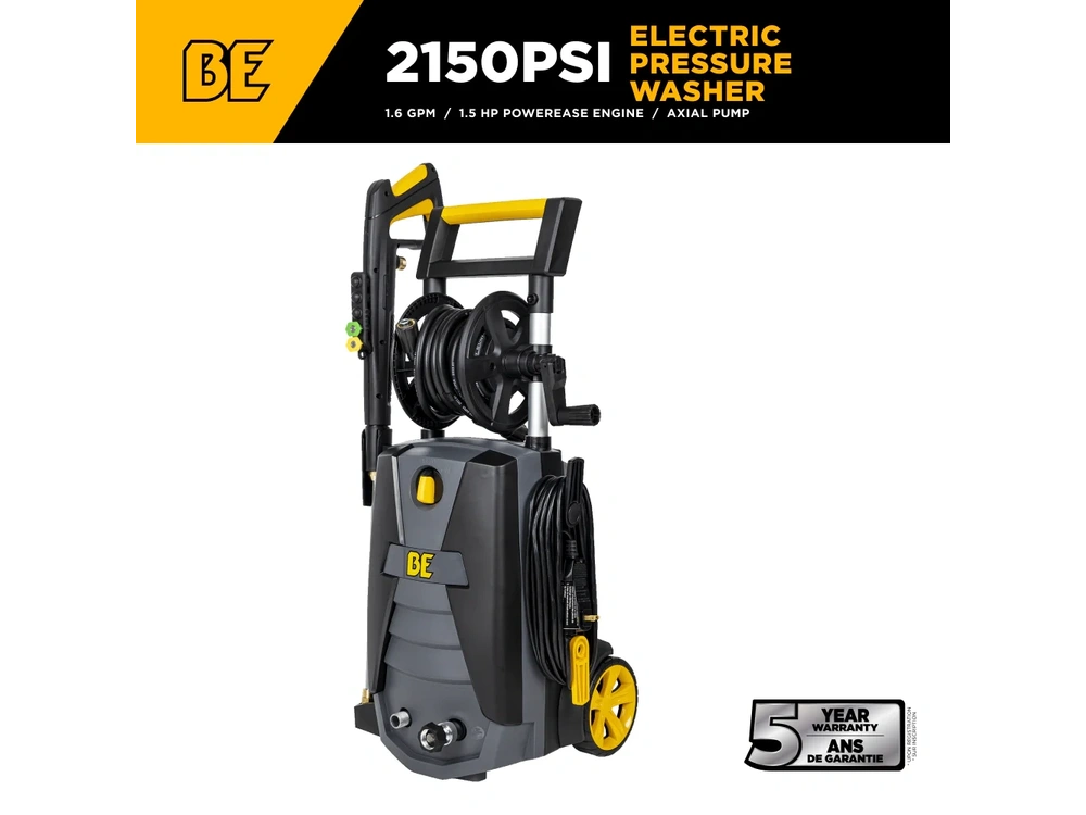 2026 BePower P2115EN 2,150 PSI 1.6 GPM Electric Pressure Washer with Powerease Motor and AR Axial Pump - P2115EN alt