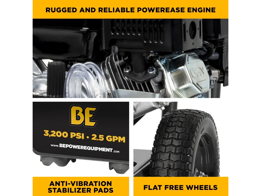 2026 BePower B327PX 3,200 PSI 2.5 GPM Cold Water Gas Pressure Washer - B327PX alt