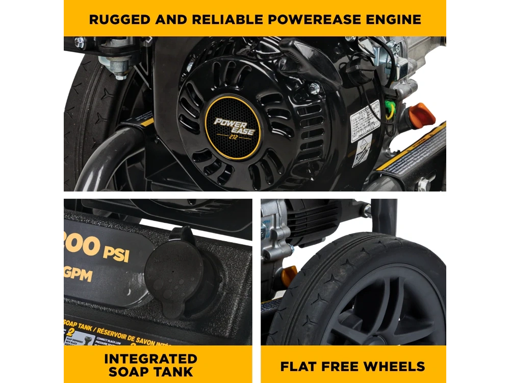 2026 BePower BE3475PX 3,400 PSI 2.5 GPM Cold Water Gas Pressure Washer - BE3475PX alt