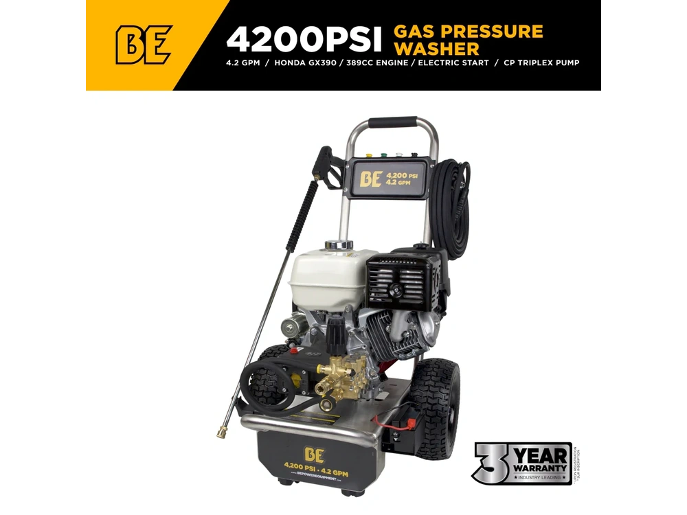 2026 BePower B4213HESAS 4,200 PSI 4.2 GPM Cold Water Gas Pressure Washer - B4213HESAS alt