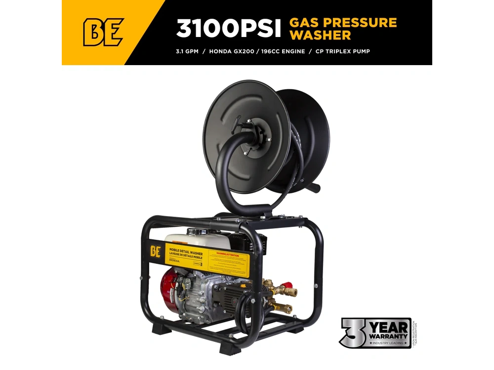 2026 BePower B3165HRAS 3,100 PSI 3.1 GPM Cold Water Gas Pressure Washer - B3165HRAS alt