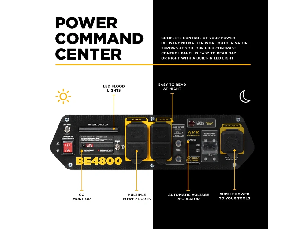 2026 BePower BE4800 4,800 Watt Generator - BE4800 alt