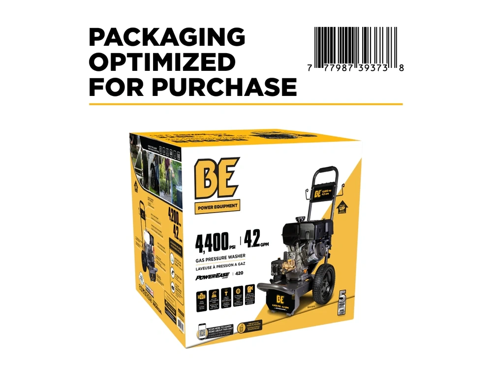 2026 BePower B4415PA 4,400 PSI 4.2 GPM Cold Water Gas Pressure Washer - B4415PA alt