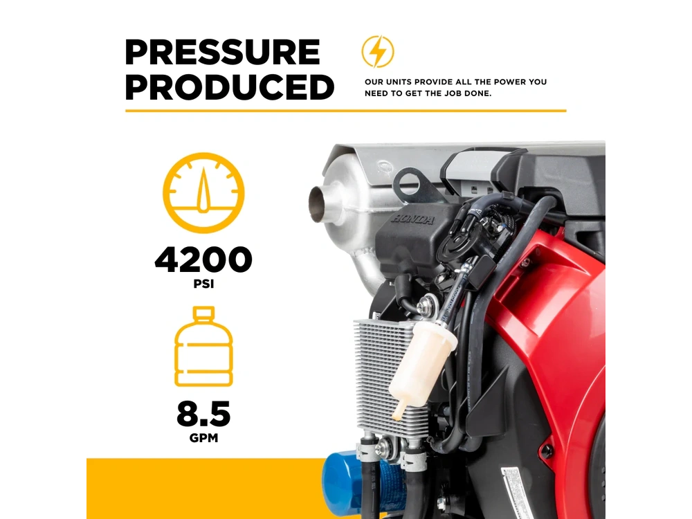 2026 BePower B3528HETBGS 4,200 PSI 8.5 GPM Truck Mount Cold Water Gas Pressure Washer - B3528HETBGS alt