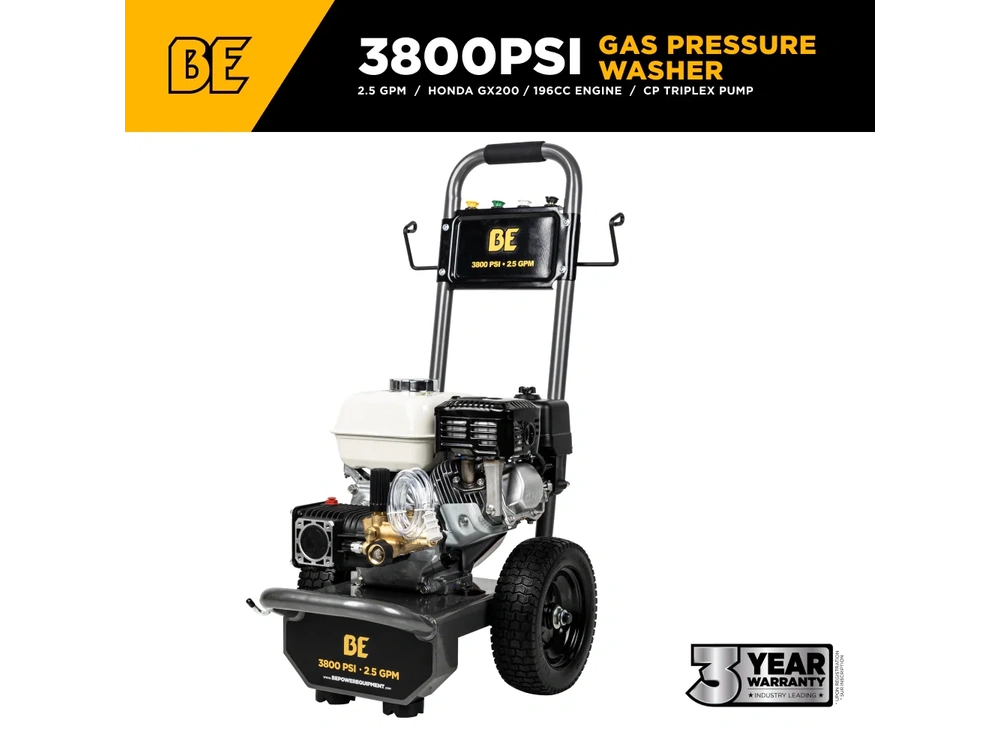 2026 BePower B3865HA 3,800 PSI 2.5 GPM Cold Water Gas Pressure Washer - B3865HA alt