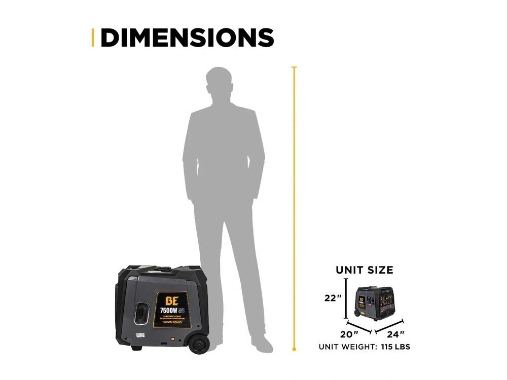 2026 BePower BE7500ID 7,500 Watt Dual-Fuel Digital Inverter Generator - BE7500ID alt
