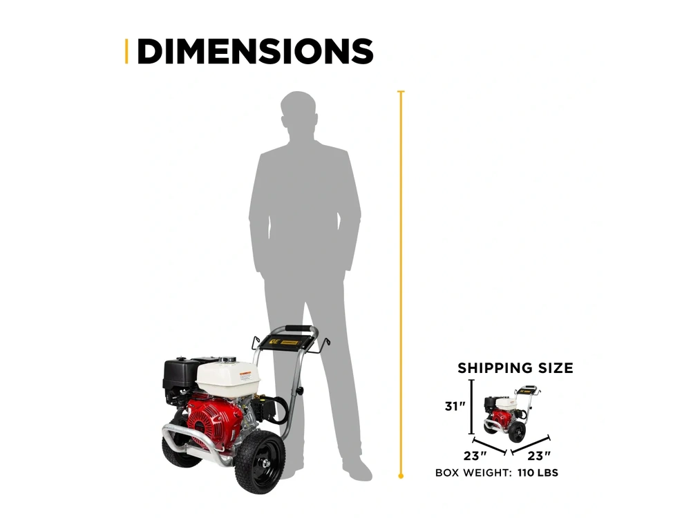 2026 BePower B3165HAGS 3,100 PSI 3.1 GPM Cold Water Gas Pressure Washer - B3165HAGS alt