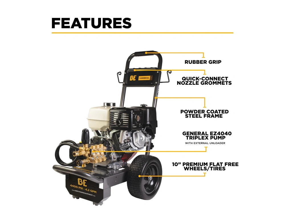 2026 BePower B4213HGS 4,200 PSI 4.2 GPM Cold Water Gas Pressure Washer - B4213HGS alt