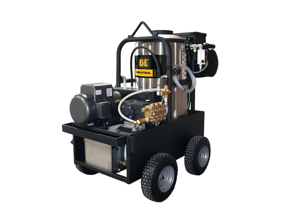 2026 BePower 15-281 1,000 PSI 2.2 GPM Hot Water Electric Pressure Washer with General Triplex Pump - 15-281 alt