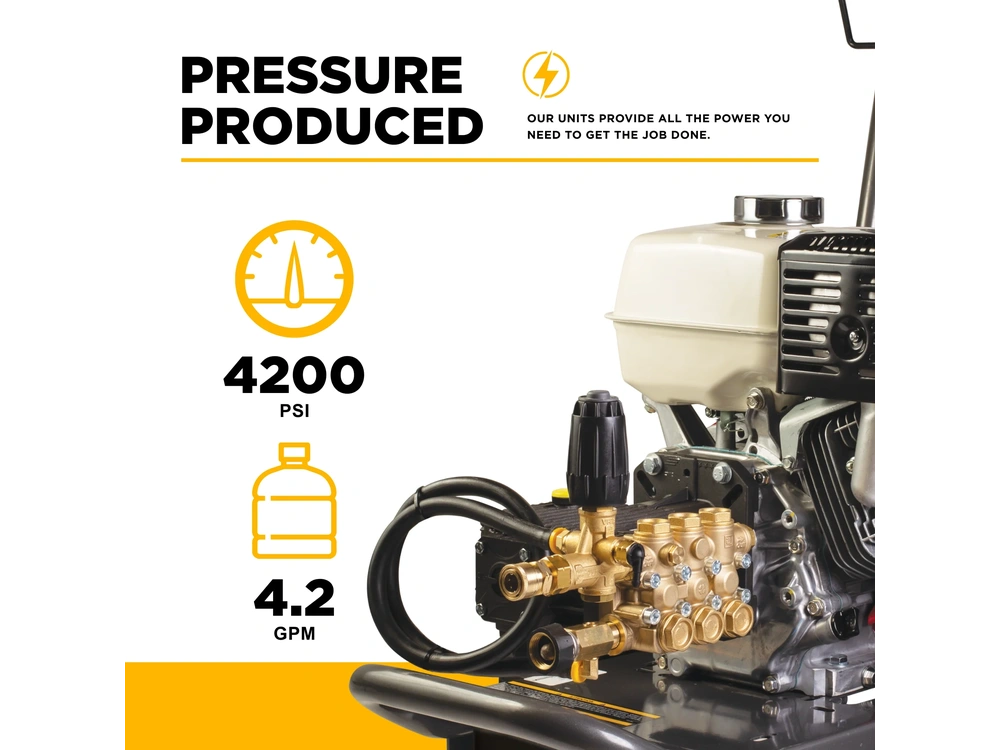 2026 BePower B4213HGS 4,200 PSI 4.2 GPM Cold Water Gas Pressure Washer - B4213HGS alt