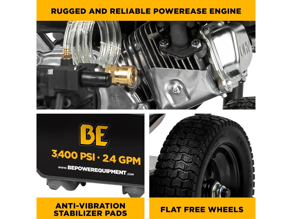 2026 BePower B3475PX 3,400 PSI 2.5 GPM Cold Water Gas Pressure Washer - B3475PX alt