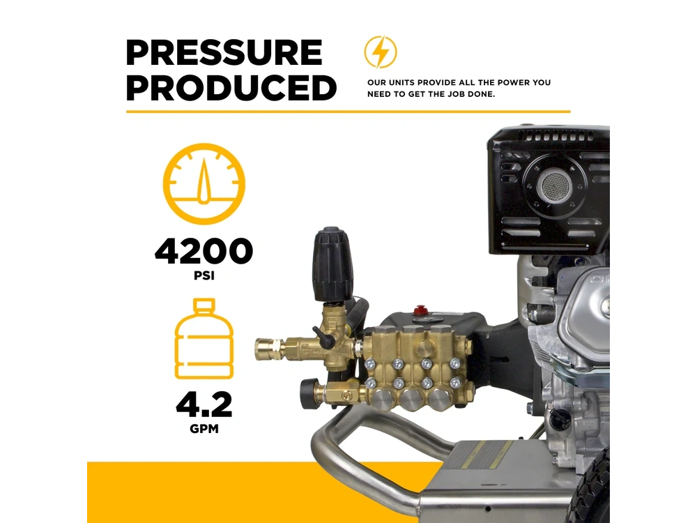 2026 BePower B4213HSAS 4,200 PSI 4.2 GPM Cold Water Gas Pressure Washer - B4213HSAS alt