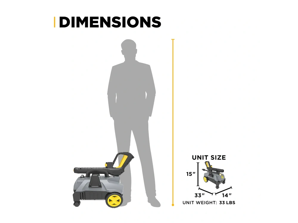 2026 BePower P2018EN 2,000 PSI 1.8 GPM Electric Pressure Washer alt