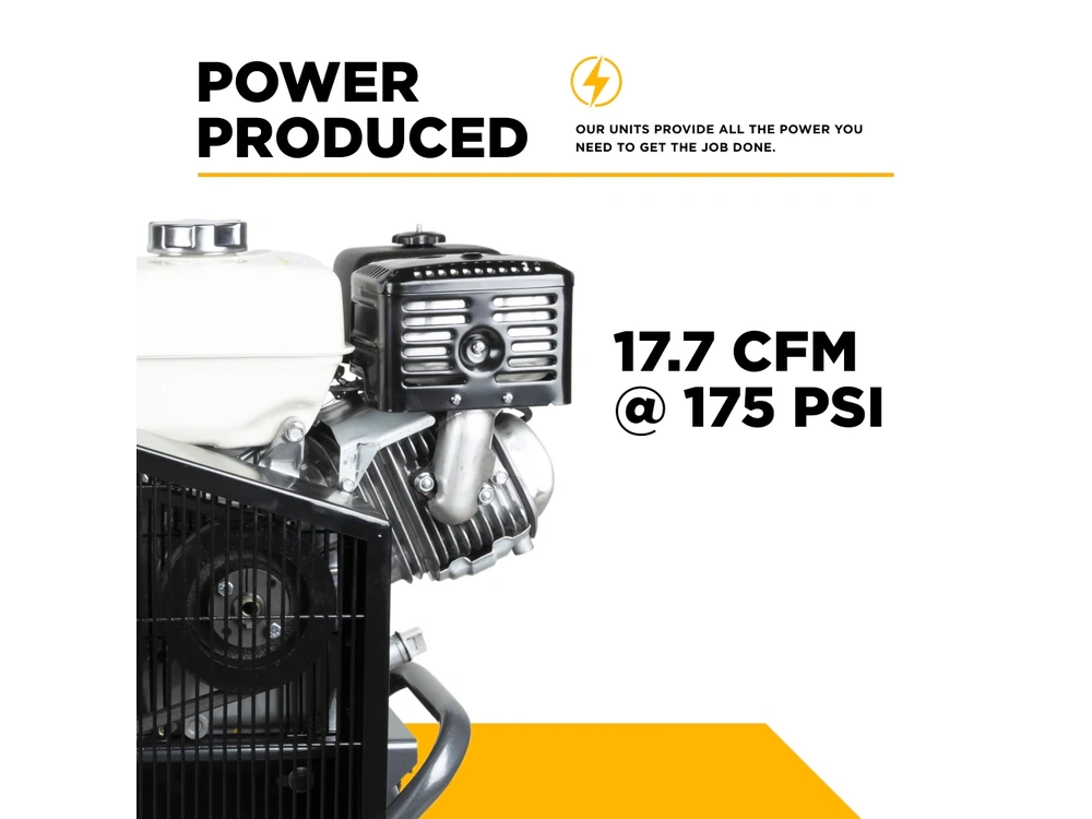2026 BePower AC908HB2 17.7 CFM @ 175 PSI Gas Air Compressor with Honda GX270 Engine - AC908HB2 alt
