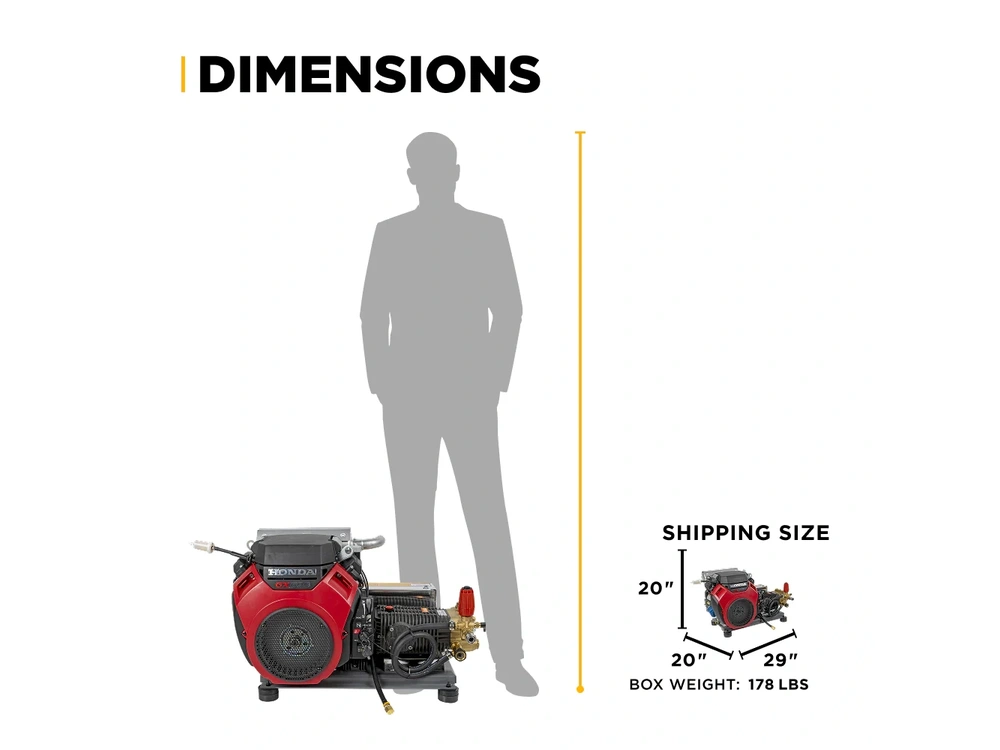 2026 BePower B5024HETBAS 5,000 PSI 5.0 GPM Cold Water Gas Pressure Washer - B5024HETBAS alt