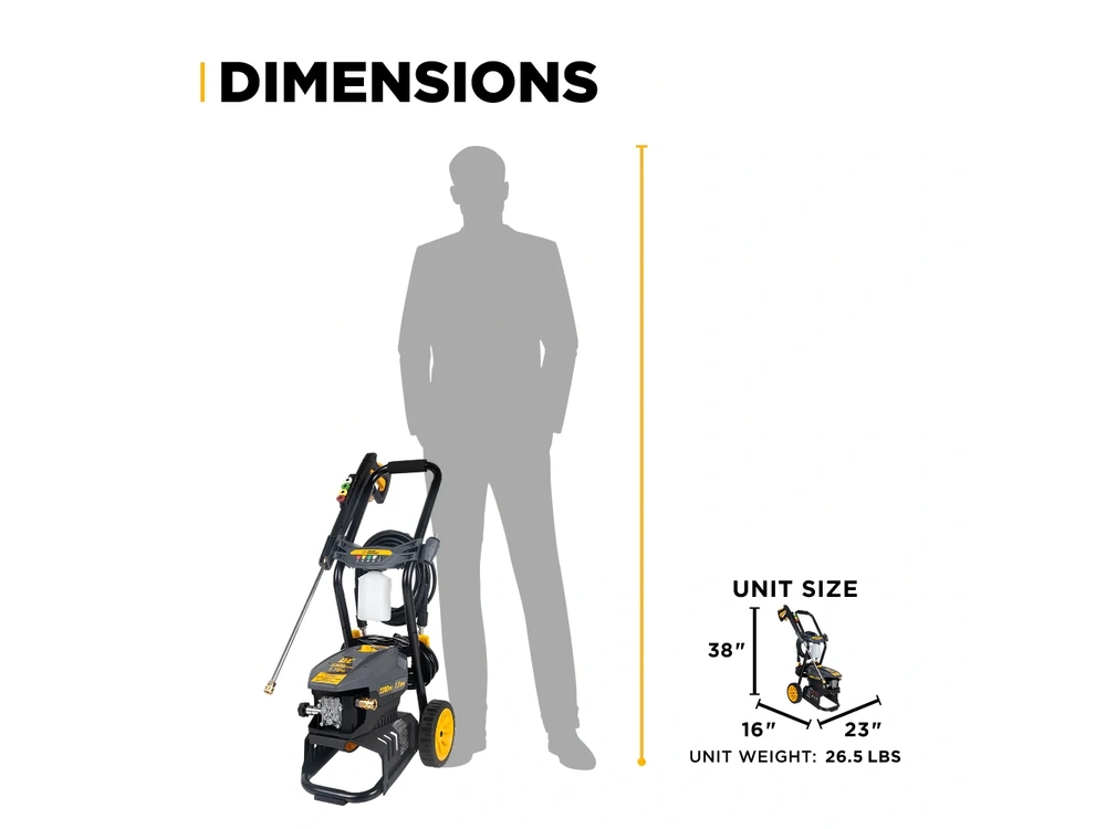 2026 BePower P2317EN 2,300 PSI 1.7 GPM Electric Pressure Washer with AR Axial Pump - P2317EN alt