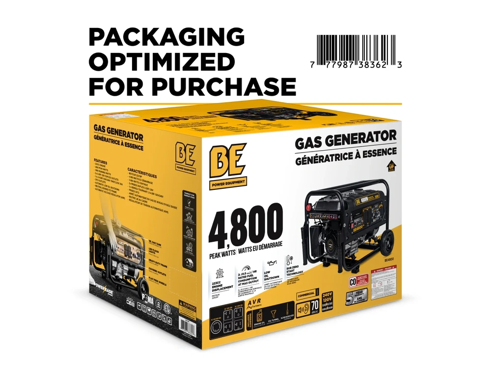 2026 BePower BE4800 4,800 Watt Generator - BE4800 alt