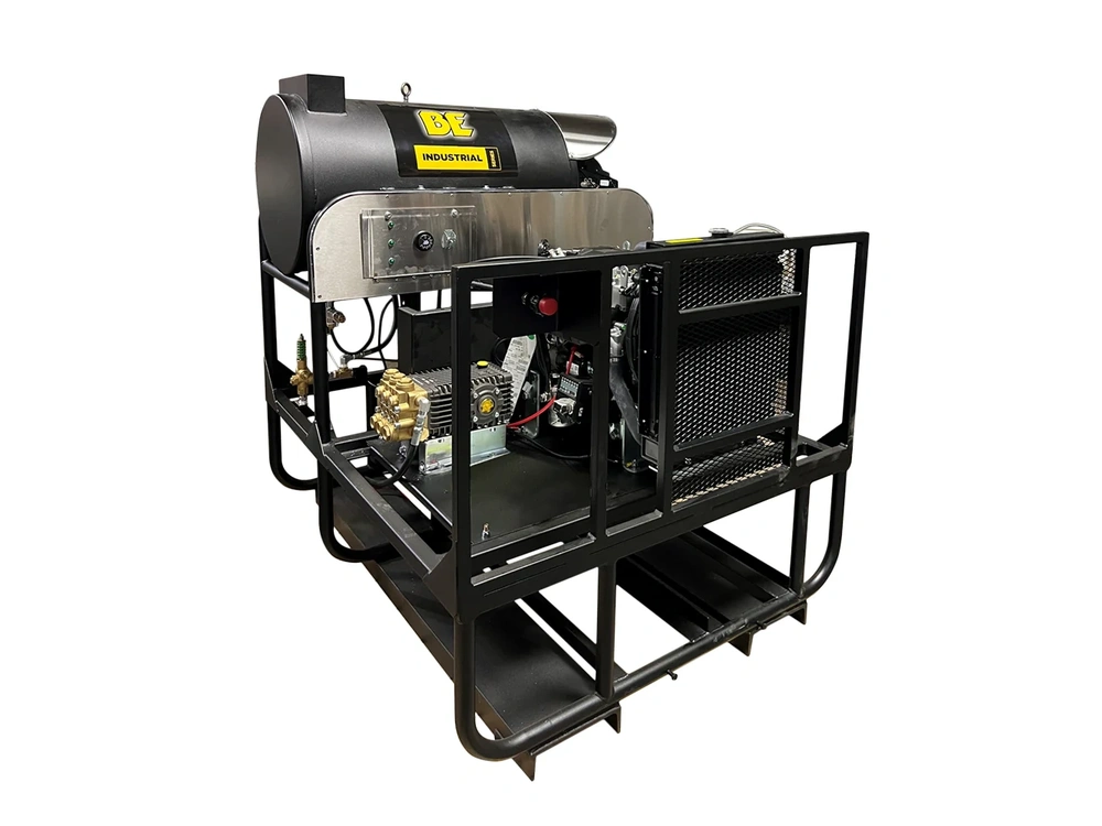 2026 BePower 5640DG 3,500 PSI 5.2 GPM Hot Water Diesel Pressure Washer Skid with General Triplex Pump - 5640DG alt