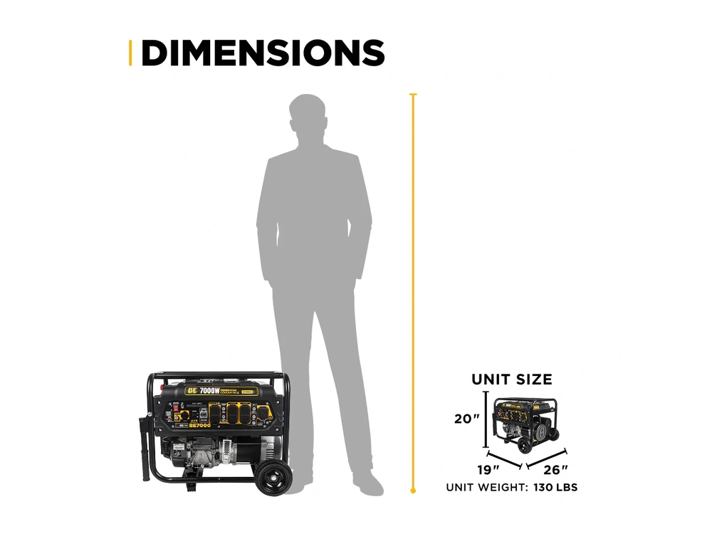 2026 BePower BE7000 7,000 Watt Generator - BE7000 alt