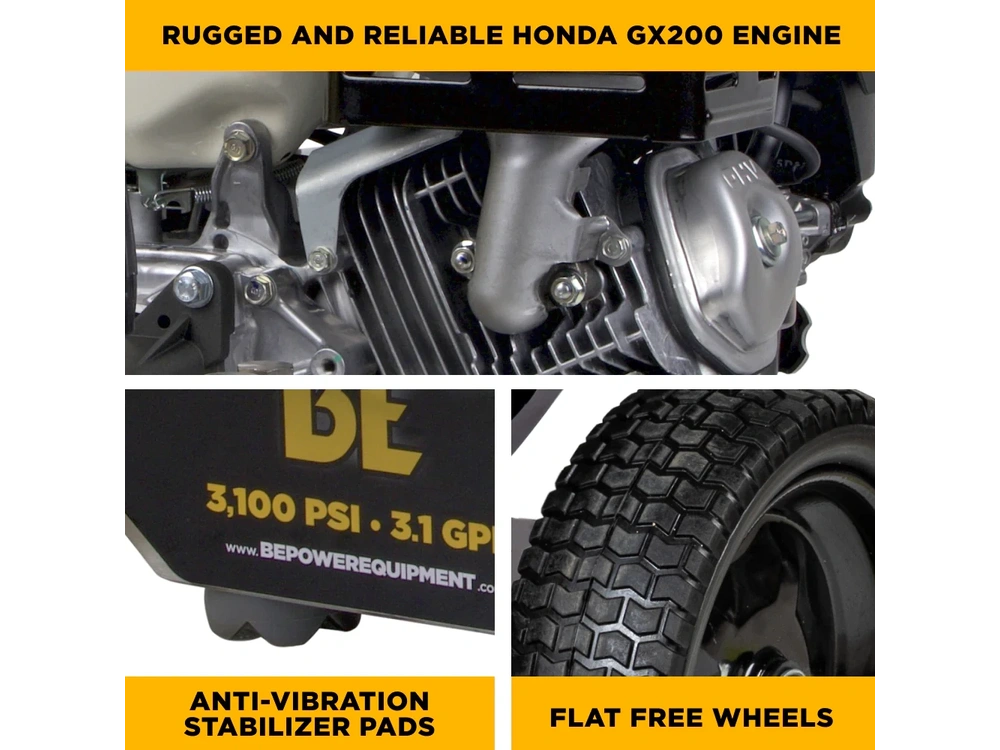 2026 BePower B3165HSAS 3,100 PSI 3.1 GPM Cold Water Gas Pressure Washer - B3165HSAS alt