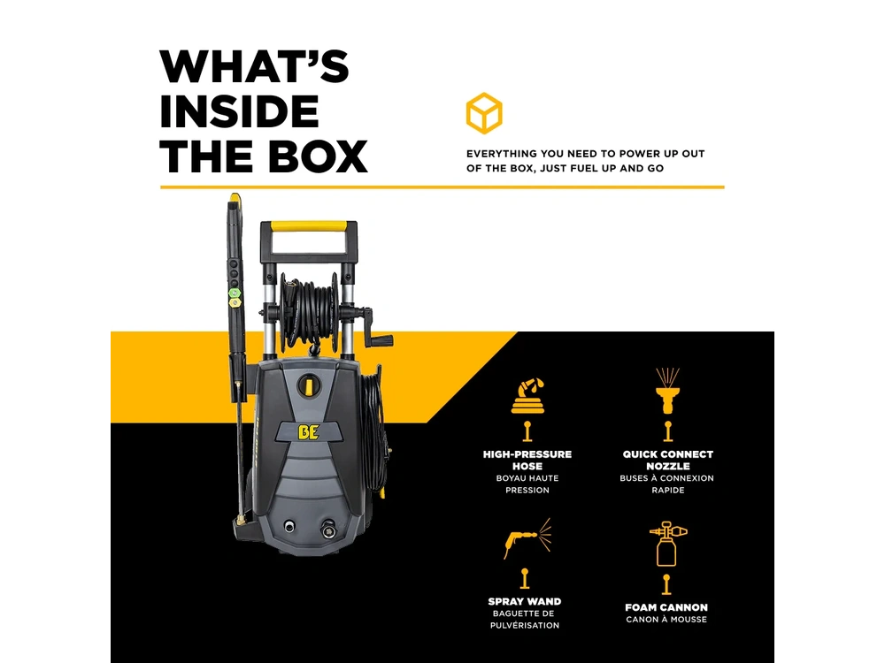 2026 BePower P2115EN 2,150 PSI 1.6 GPM Electric Pressure Washer with Powerease Motor and AR Axial Pump - P2115EN alt