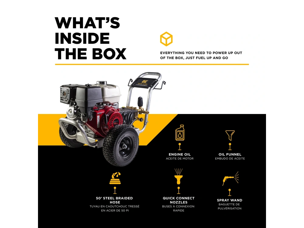 2026 BePower B4213HABGS 4,200 PSI 4.2 GPM Cold Water Gas Pressure Washer - B4213HABGS alt