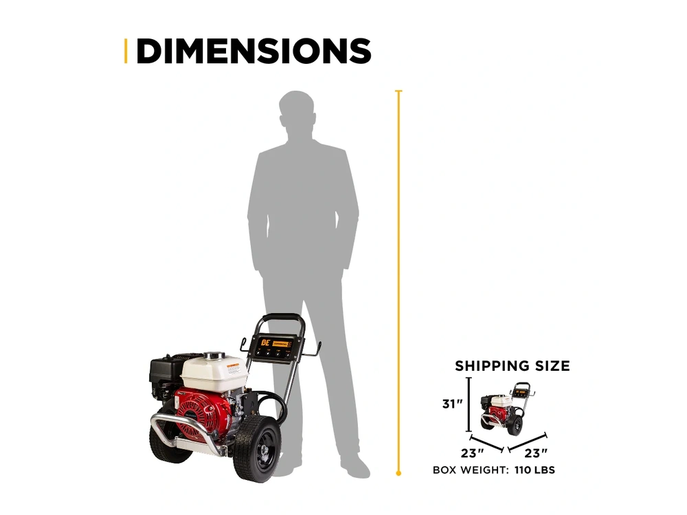 2026 BePower B3165HAAS 3,100 PSI 3.1 GPM Cold Water Gas Pressure Washer - B3165HAAS alt