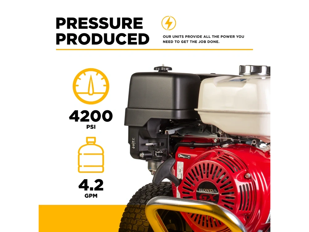2026 BePower B4213HAAS 4,200 PSI 4.2 GPM Cold Water Gas Pressure Washer - B4213HAAS alt